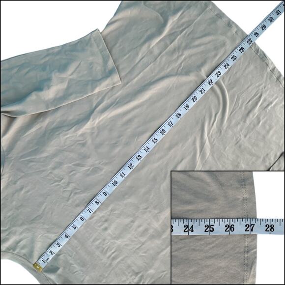 Dots Gold Butterfly Beige Long Sleeve Crew Neck 95% Cotton Plus Size 2X Beige - Picture 14 of 15